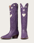 The Heart Boot Purple and Bone - CITY Boots