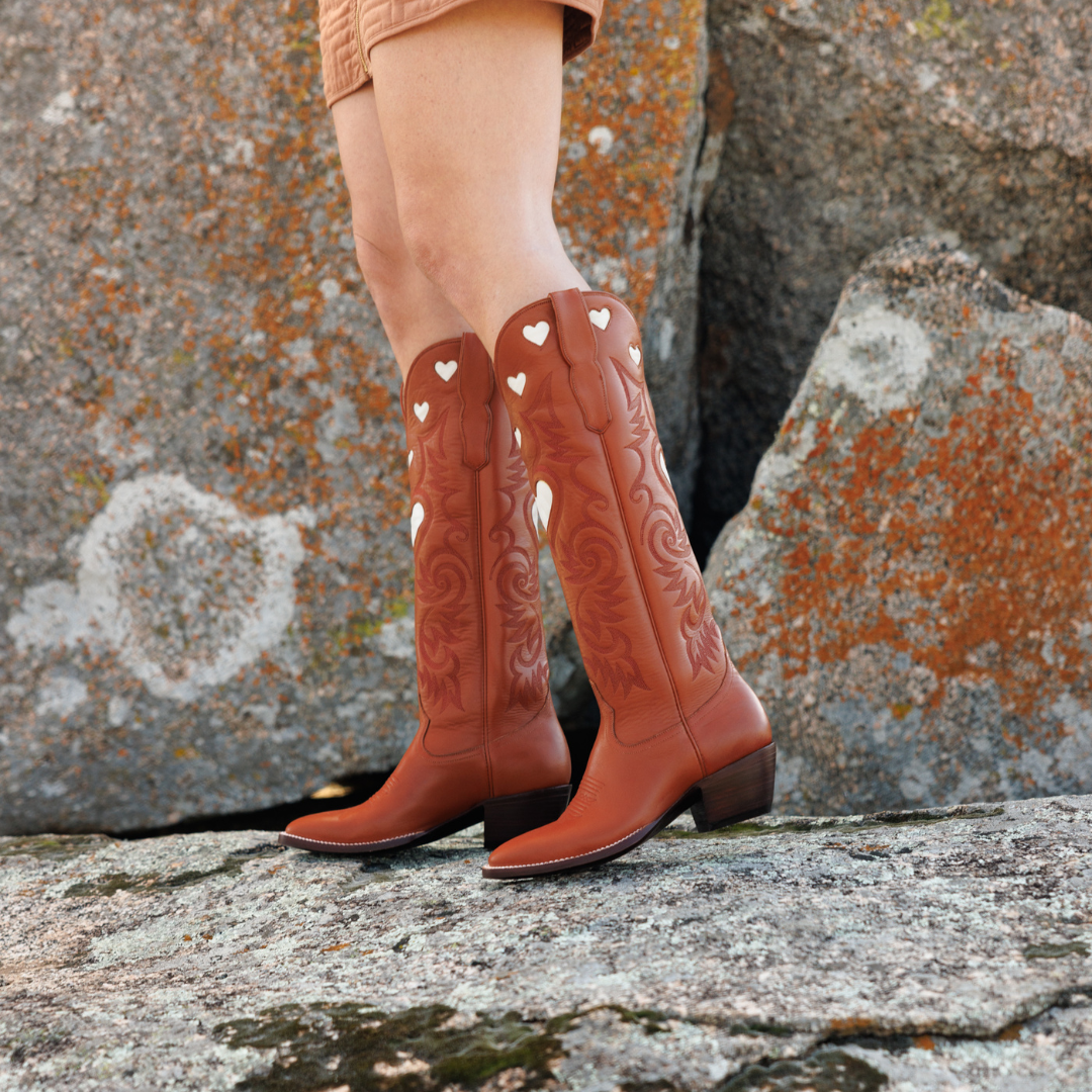 Latigo &amp; Bone Heart Boot