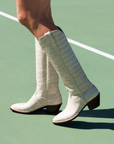 The Soho Boot Bone Croc