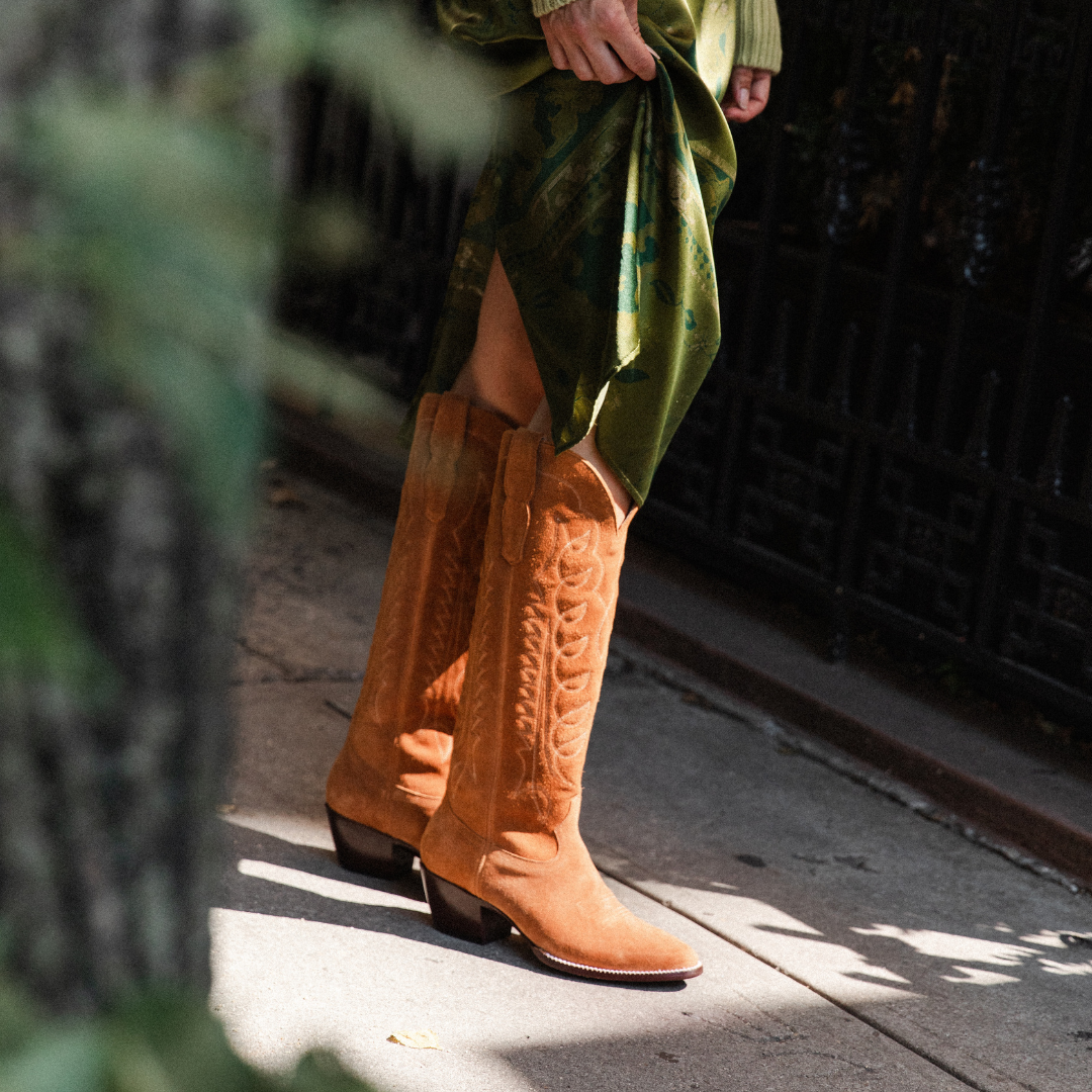 The Houston Boot Brown Suede