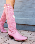 CITY Boots Pink & Bone Heart Boot