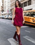 The Sangria Croc Soho Boot