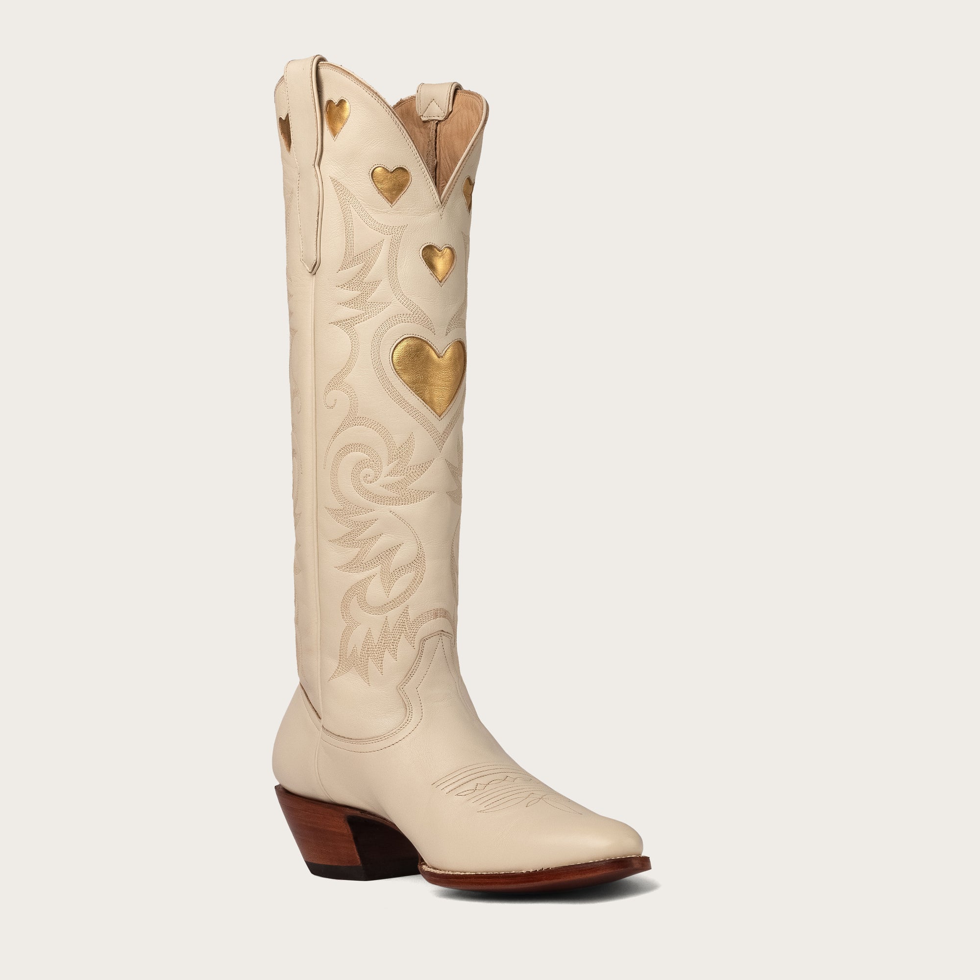 Bone &amp; Gold Heart Boot Limited Edition - CITY Boots