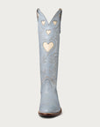 Powder Blue and Bone Heart Boot - CITY Boots