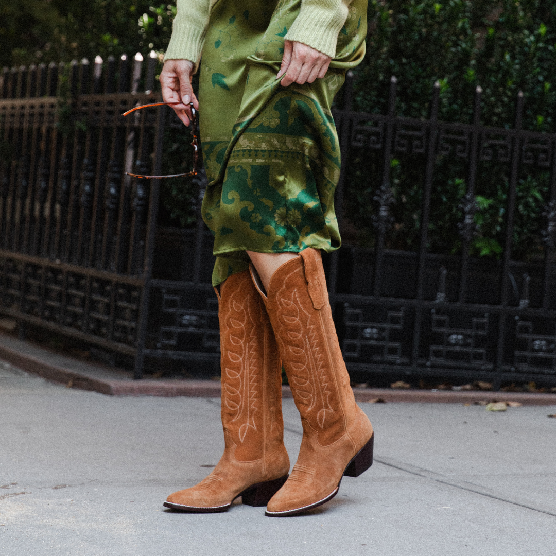 The Houston Boot Brown Suede