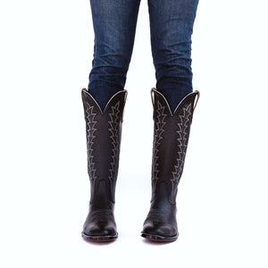 censuur Vochtigheid De vreemdeling CITY Boots - Soncy Women's Black Cowboy Boots | cityboots.com