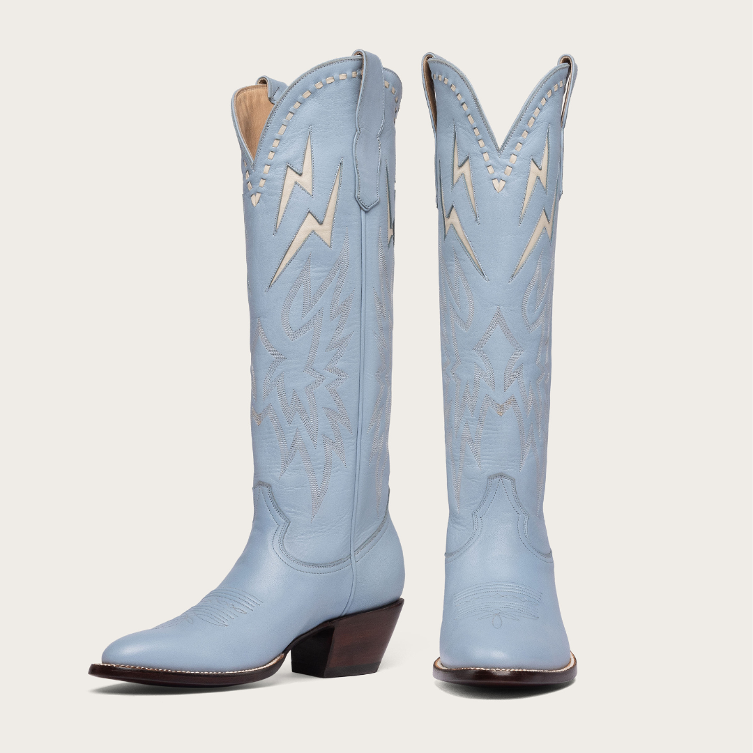 Powder Blue Bone Lightning Boot Limited Edition
