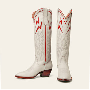 Bone/Red Lightning Boot Limited Edition - CITY Boots