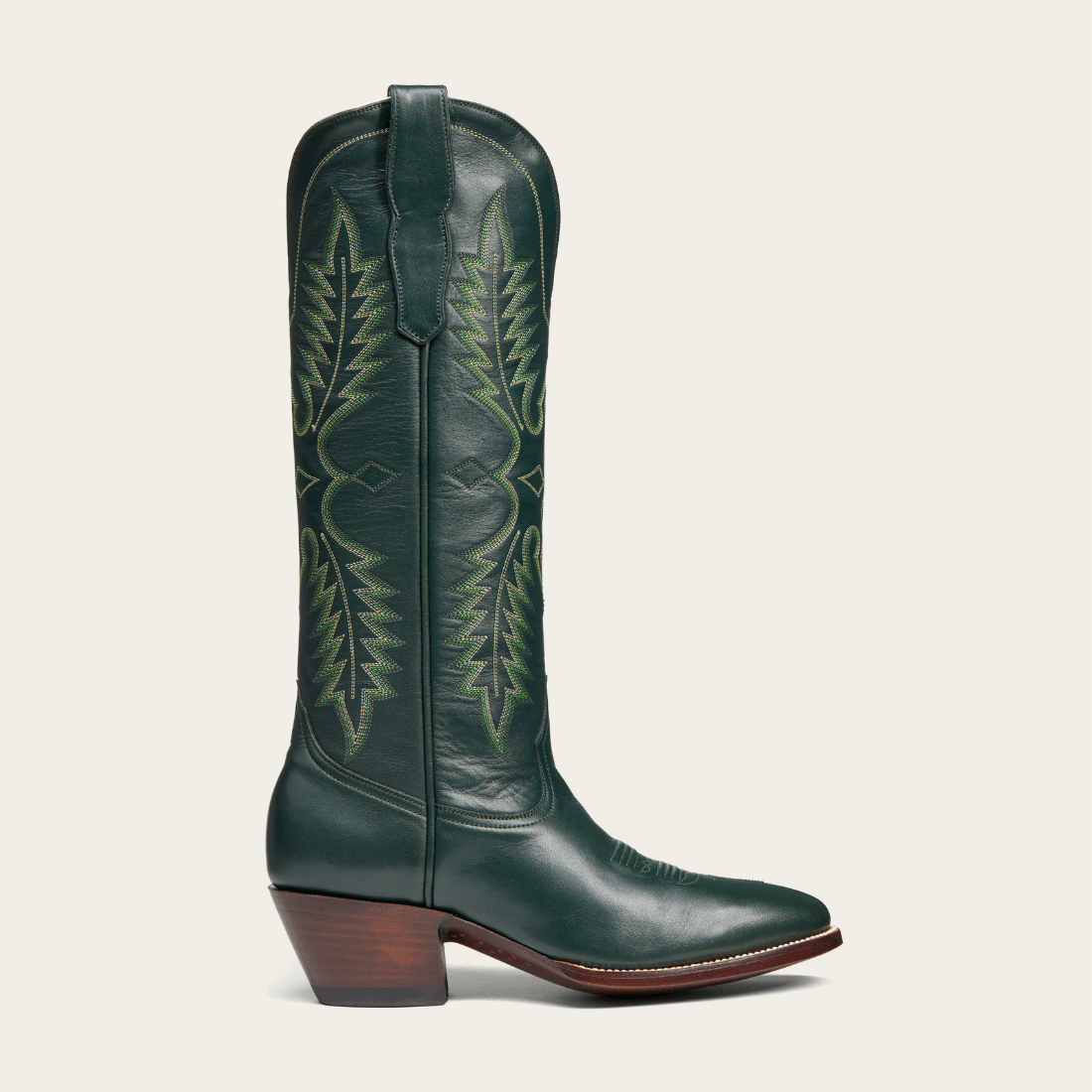 CITY Boots The Chadbourne Military Green Cowboy Boots - CITY Boots