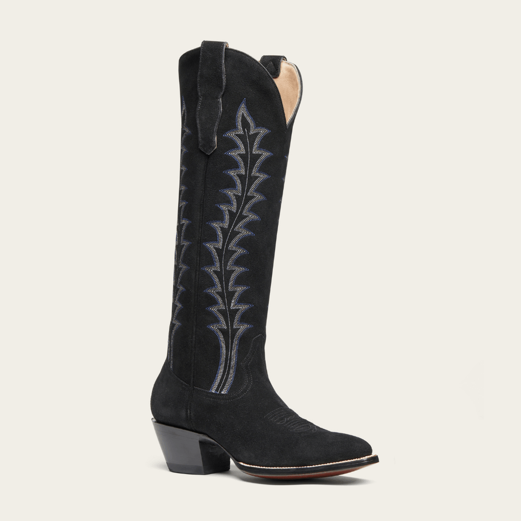 Baamp;Sh Casey suede cowboy boots - Black