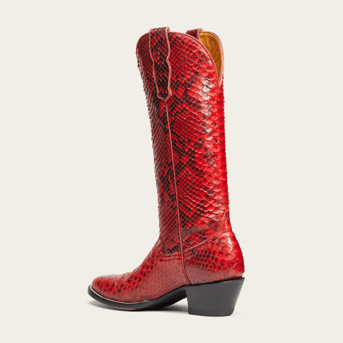 CITY Boots Midland Women's Red Python Cowboy Boots - CITY Boots