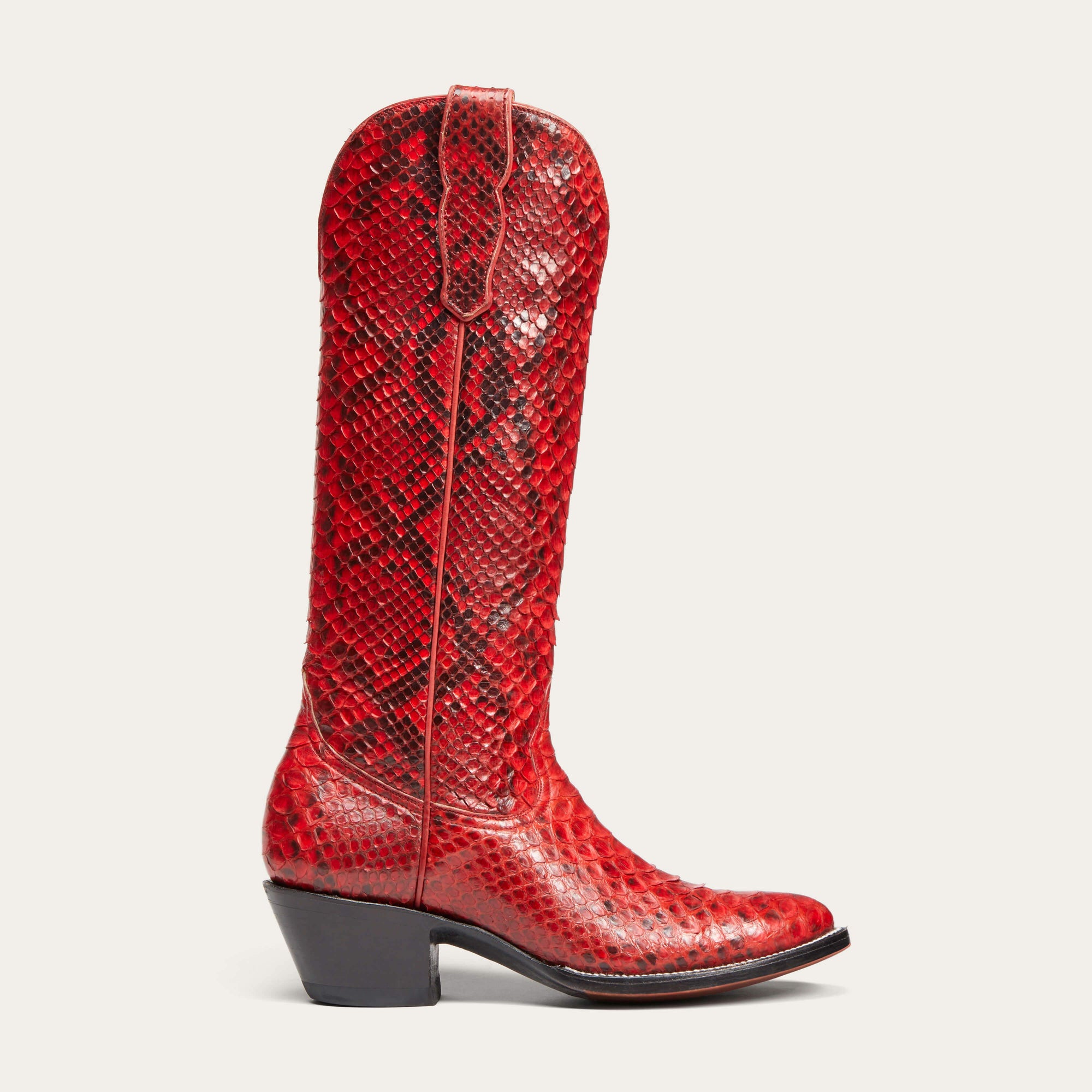 CITY Boots Midland Women's Red Python Cowboy Boots - CITY Boots