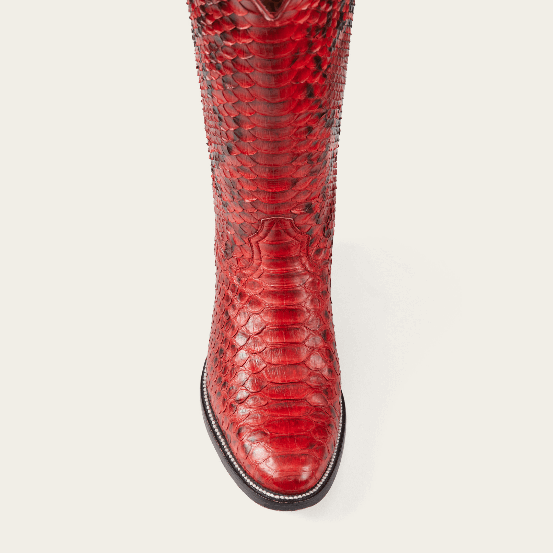 CITY Boots Midland Women&#39;s Red Python Cowboy Boots - CITY Boots