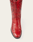 CITY Boots Midland Women's Red Python Cowboy Boots - CITY Boots