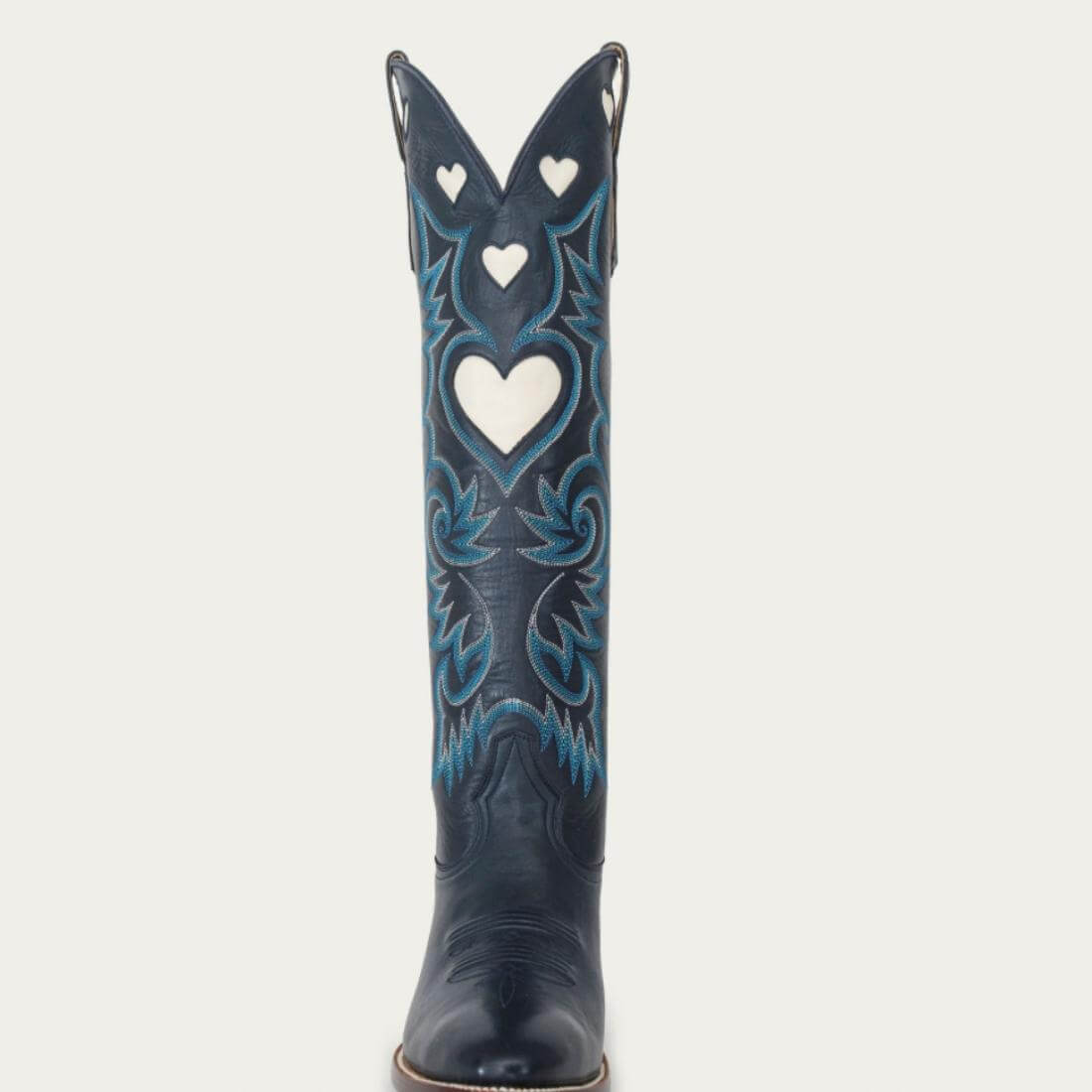 Navy Heart Boot front profile