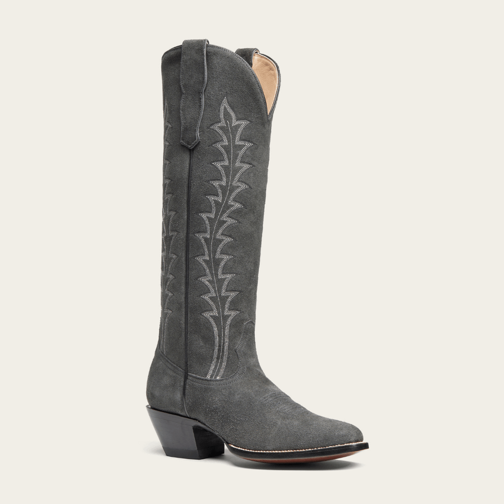 cityboots.com | Vickery Gray Suede Cowboy Boots – CITY Boots