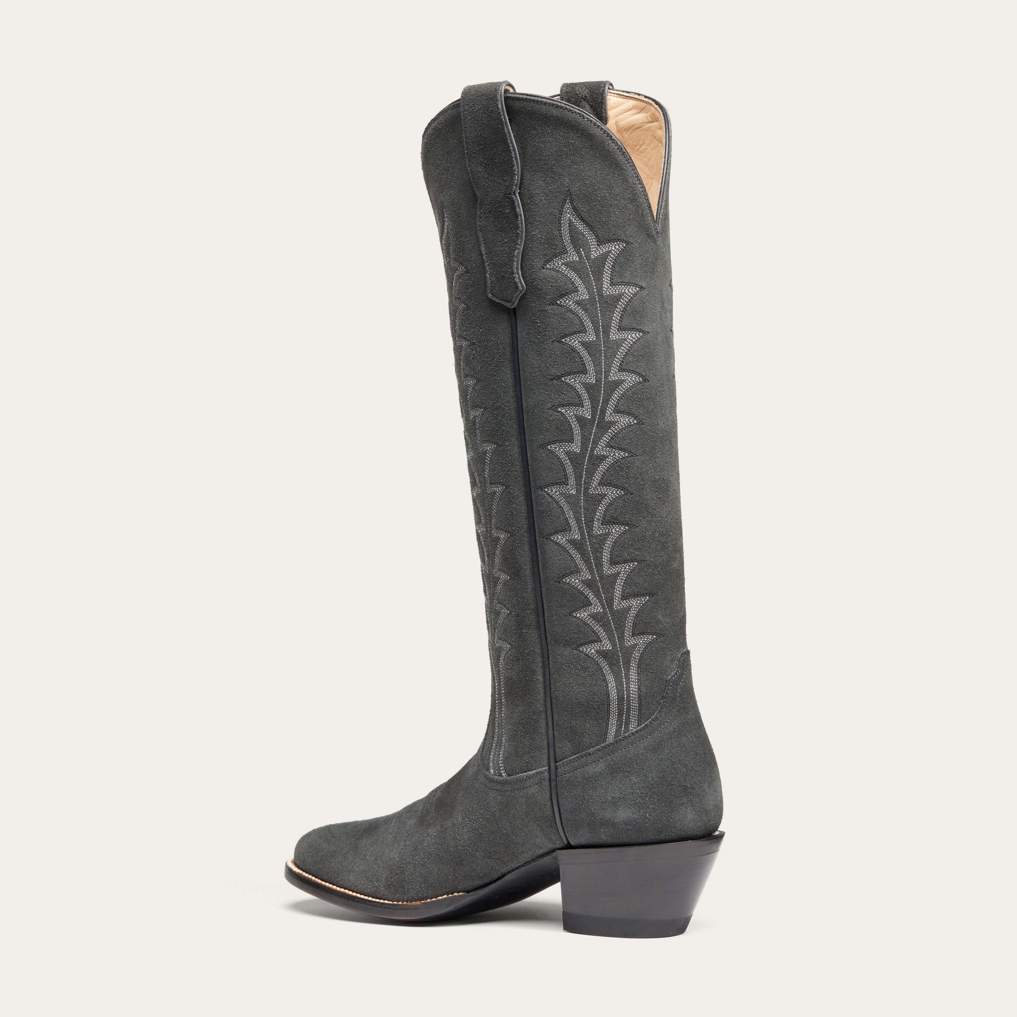 CITY Boots The Vickery Gray Suede Cowboy Boots - CITY Boots