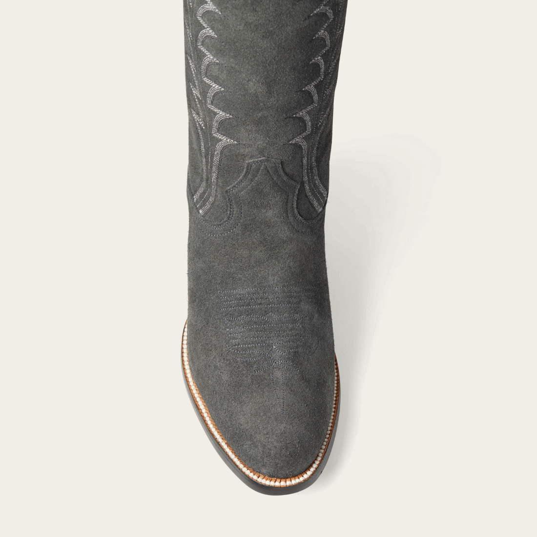 CITY Boots The Vickery Gray Suede Cowboy Boots - CITY Boots