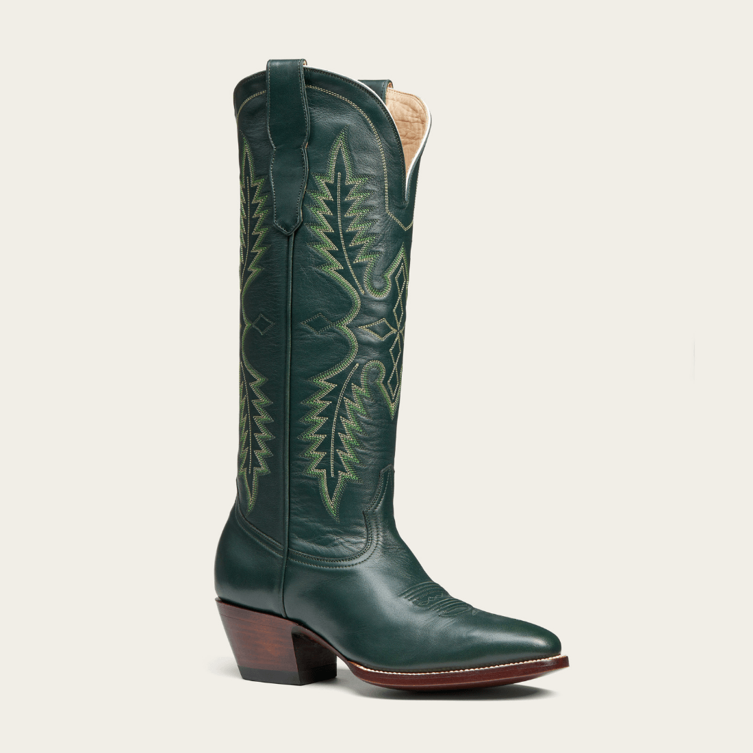 CITY Boots The Chadbourne Military Green Cowboy Boots - CITY Boots