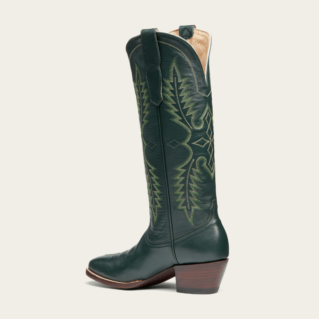 CITY Boots The Chadbourne Military Green Cowboy Boots - CITY Boots