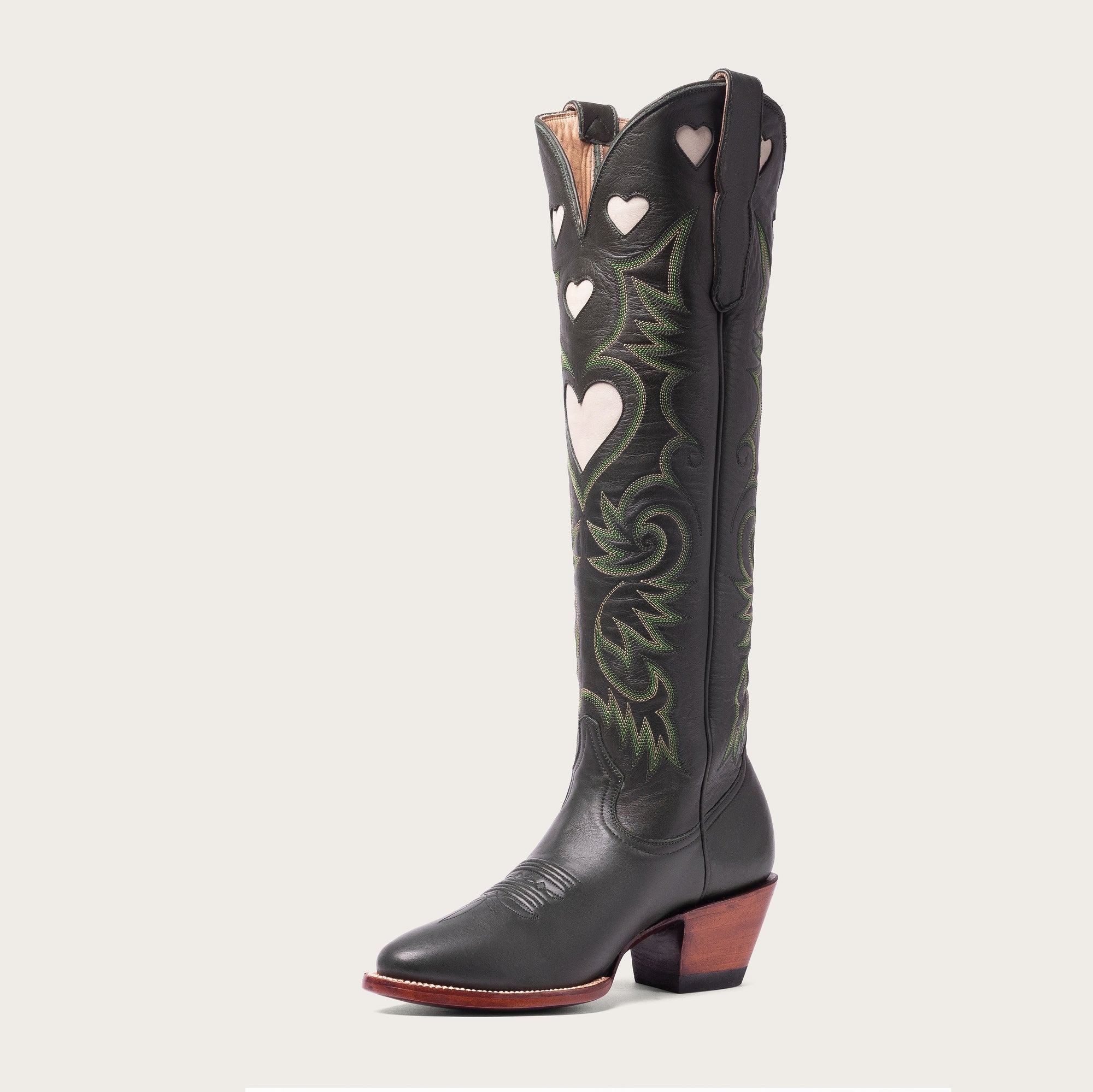 Green &amp; Bone Heart Boot Limited Edition - CITY Boots