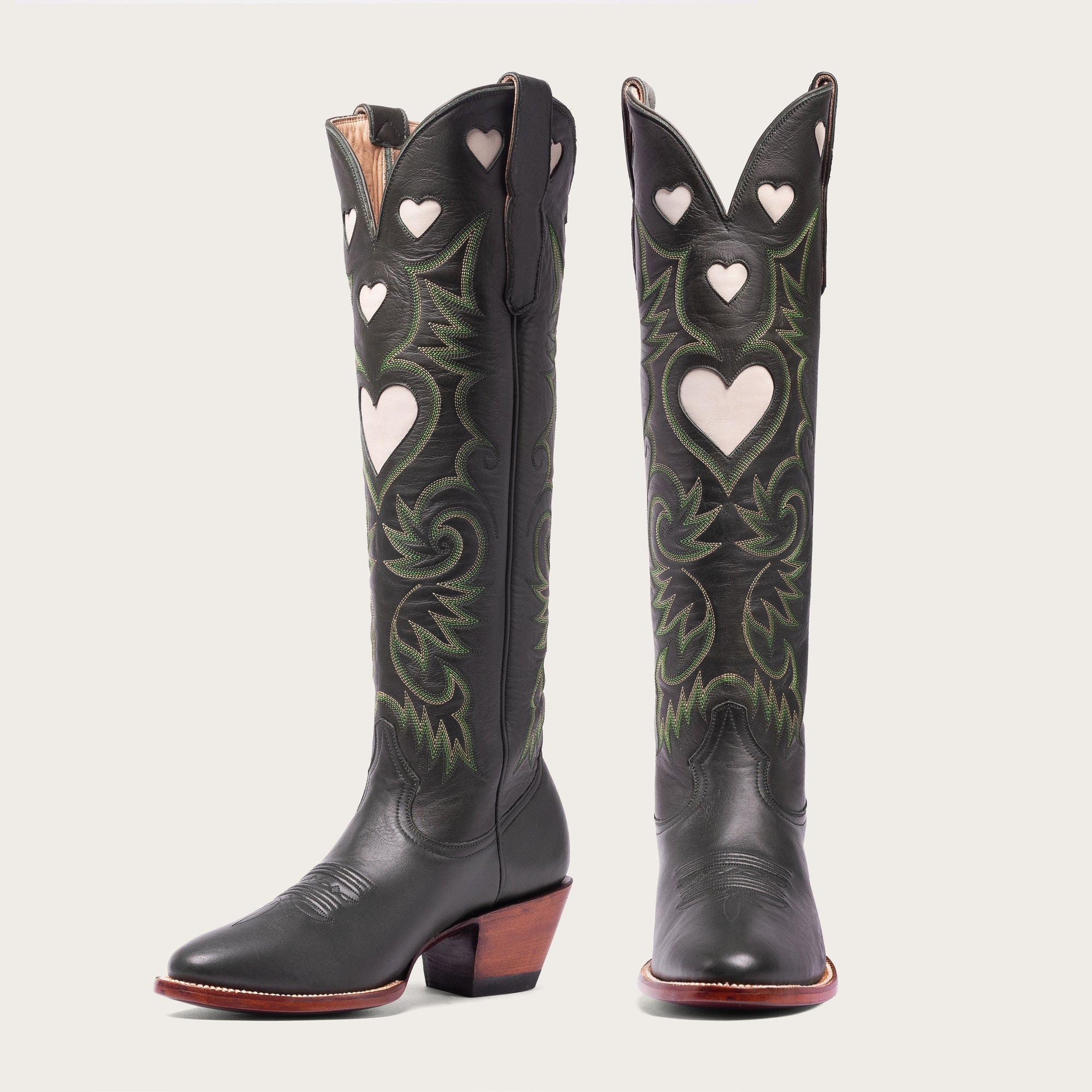 Green &amp; Bone Heart Boot Limited Edition - CITY Boots