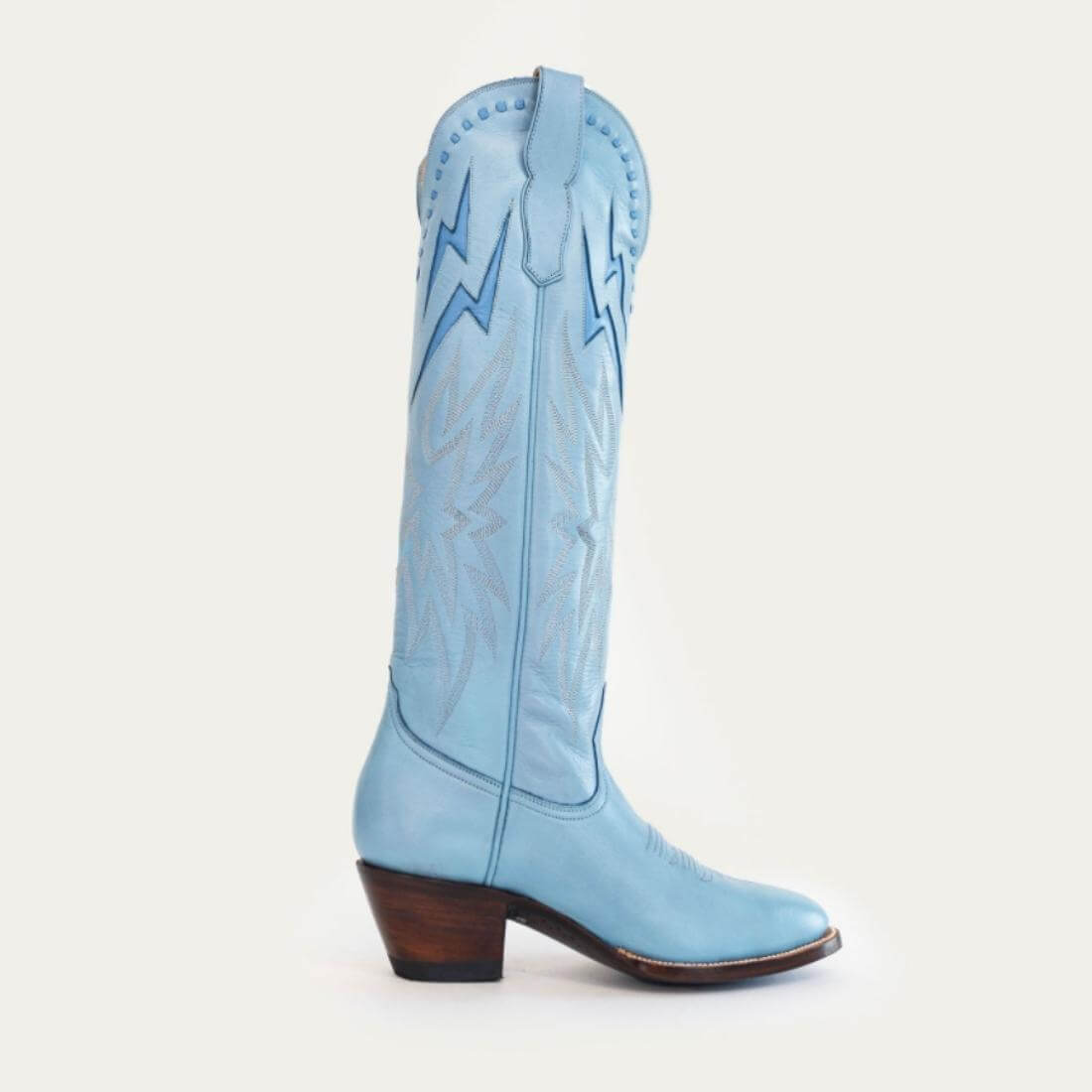 Powder Blue Lightning Boot Limited Edition , side profile 