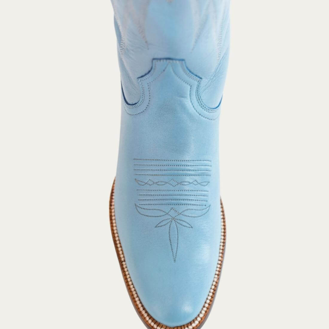 Powder Blue Lightning Boot , up close