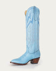 Left Profile, Powder Blue Lightning Boot 