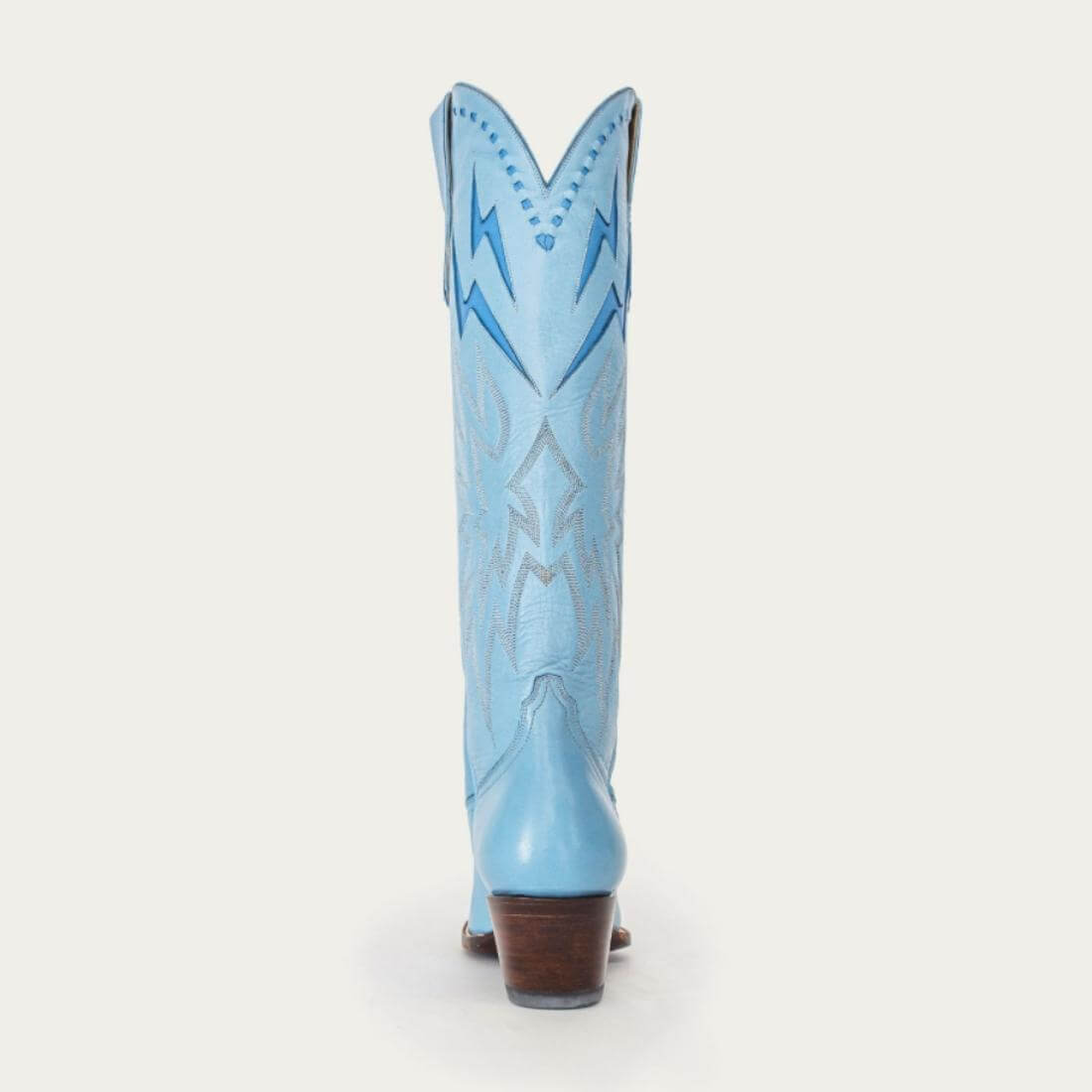 Powder Blue Lightning Boot , Back Profile